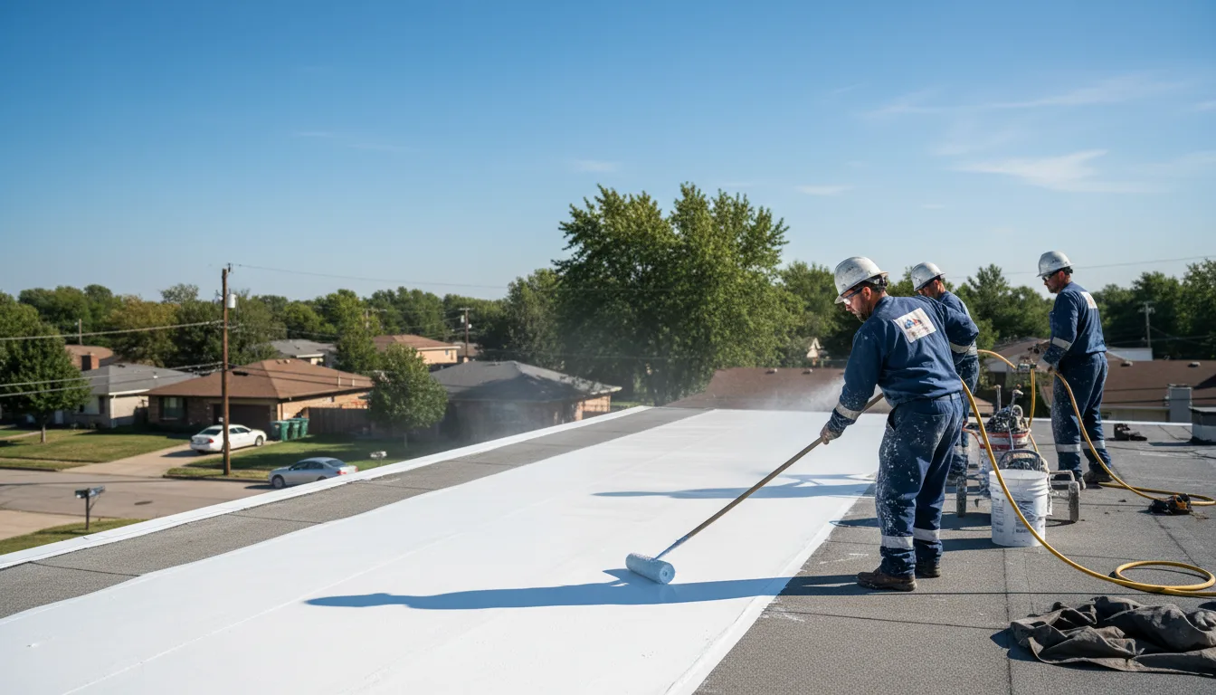 Commercial roof coating in Jones, LA near me